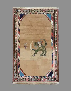 گبه شیری فارس - 117 در 178 سانتی متر - ده دوم یا سوم قرن 14 هجری شمسی - بازار آنلاین فرش ایران - مگاراگ Megarug Persian Rug Market