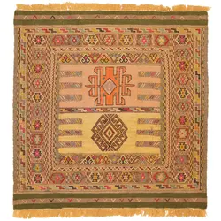 گلیم دستباف مربع خراسان - بازار آنلاین فرش ایران - مگاراگ Megarug Persian Rug Market