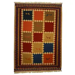گلیم دو ذرع شیراز - بازار آنلاین فرش ایران - مگاراگ Megarug Persian Rug Market