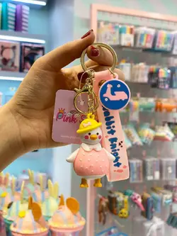 جاکلیدی سیلیکونی مرغ صورتی