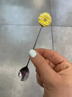 قاشق دونات رنگی