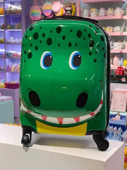 چمدان دایناسور سه بعدی سبز