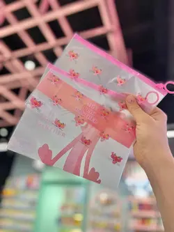 پوشه پلنگ صورتی