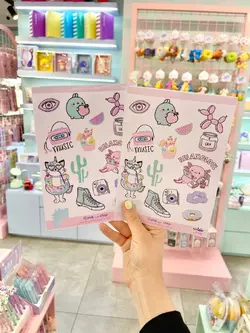 استیکر پینک شاپ اکسسوری گوگولی