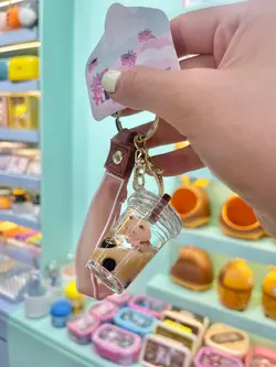 جاکلیدی اکواریومی تدی قهوه ای و قهوه