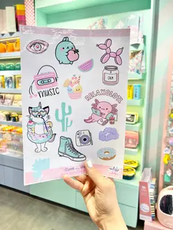 استیکر اکسسوری گوگولی حیوانات پینک شاپ بزرگ