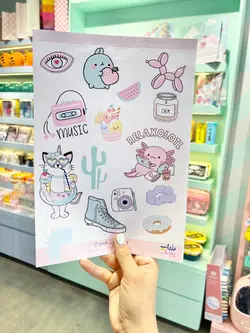 استیکر اکسسوری گوگولی حیوانات پینک شاپ بزرگ