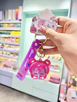 جاکلیدی آکواریومی خرس صورتی قلمبه