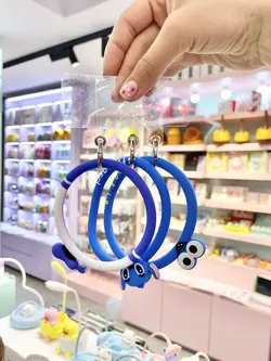 آویز موبایل سیلیکونی عروسکی آبی