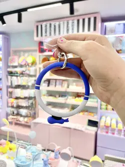 آویز موبایل سیلیکونی عروسکی آبی