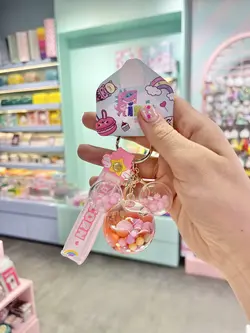 جاکلیدی آکواریومی دونه برفی صورتی