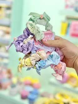 کش مو فلاور و پاپیون رنگی