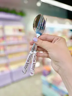 قاشق چنگال کیوت هلو کیتی