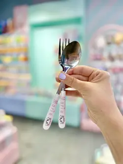 قاشق چنگال کیوت طرحدار عروسکی
