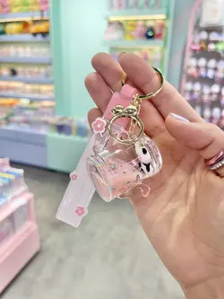 جاکلیدی آکواریومی عروسکی صورتی کیوت