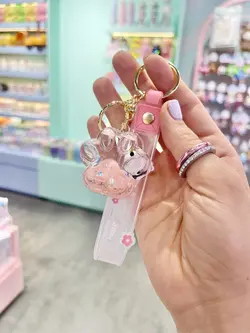 جاکلیدی آکواریومی عروسکی صورتی کیوت