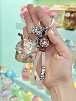 جاکلیدی آکواریومی قهوه و تدی کیوت