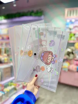 پوشه A4 شفاف کیوت گرل