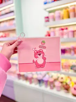 پوشه A5 خرس صورتی کیوت