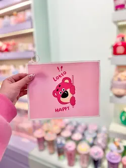 پوشه A5 خرس صورتی کیوت