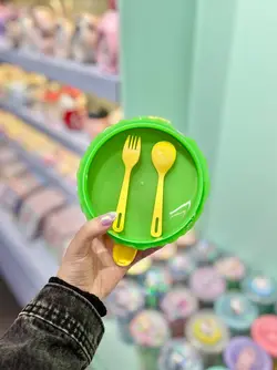 ظرف غذای همبرگر گرد کیوت