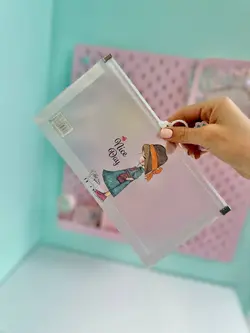 پوشه A5 شفاف کیوت گرل کوچولو