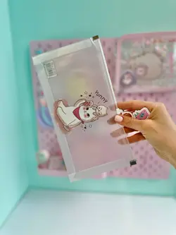 پوشه A5 شفاف گربه کیوت