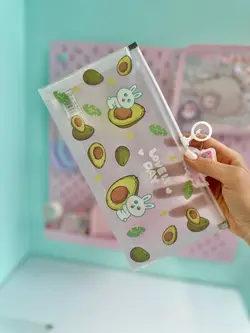 پوشه A5 شفاف آووکادو