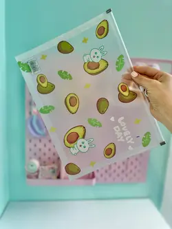 پوشه شفاف خرگوش و آووکادو