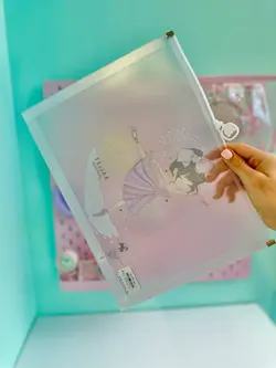 پوشه شفاف دختر بالرین کیوت