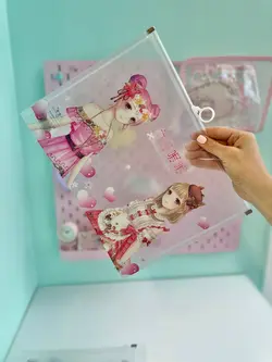 پوشه شفاف دختر انیمه ای