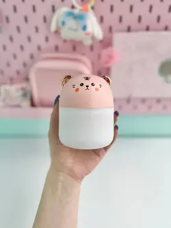 دستگاه بخور تدی کیوت صورتی