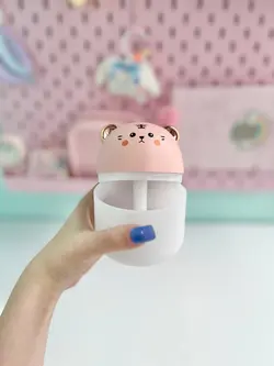 دستگاه بخور تدی کیوت صورتی