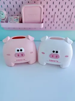 باکس دستمال کاغذی خوک کیوت پاستلی