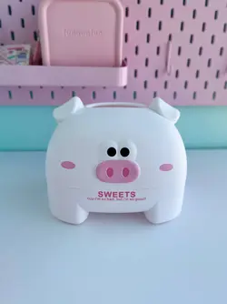 باکس دستمال کاغذی خوک کیوت پاستلی