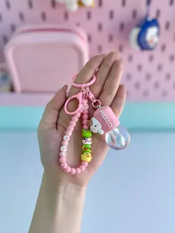 جاکلیدی لامپ گربه صورتی