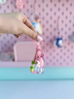 جاکلیدی لامپ گربه صورتی