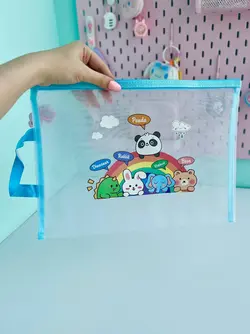 پوشه A4 توری کارتونی رنگارنگ