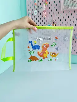 پوشه A4 توری کارتونی رنگارنگ