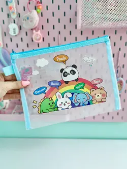 پوشه توری کارتونی رنگی