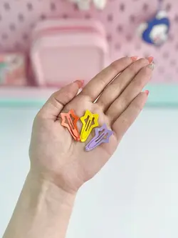 گیره مو براق رنگی رنگی
