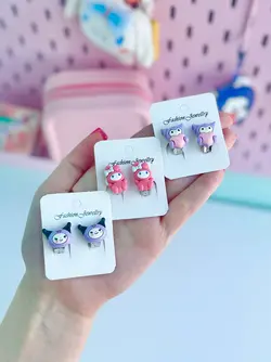 گوشواره عروسکی سانریو پاستلی