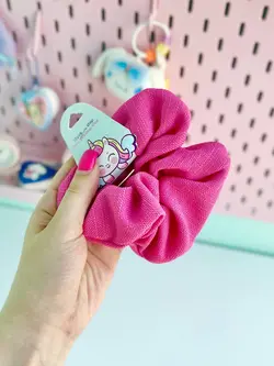 کش مو پارچه ای صورتی