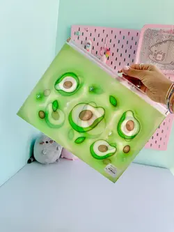 پوشه A4 آووکادو کیوت سبز