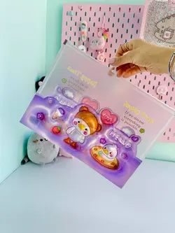 پوشه A4 اردک کیوت یاسی