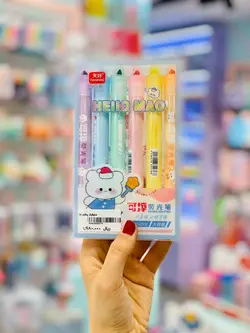 هایلایتر ۶عددی پاک کن دار