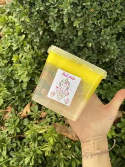 اسلایم ترکیبی ۵۵۰ گرمی زرد و شفاف
