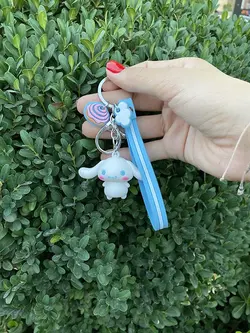 جاکلیدی خرگوش آبی طرح دونات و ابر