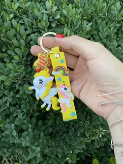 جاکلیدی یونیکرن فانتزی زرد