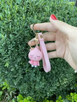 جاکلیدی سیلیکونی صورتی  ترب به دست